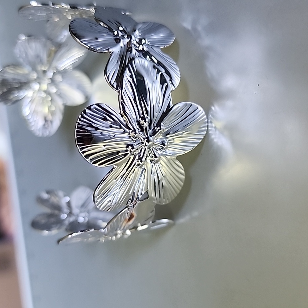 Boho Flower Cuff Bracelet Brand New Item